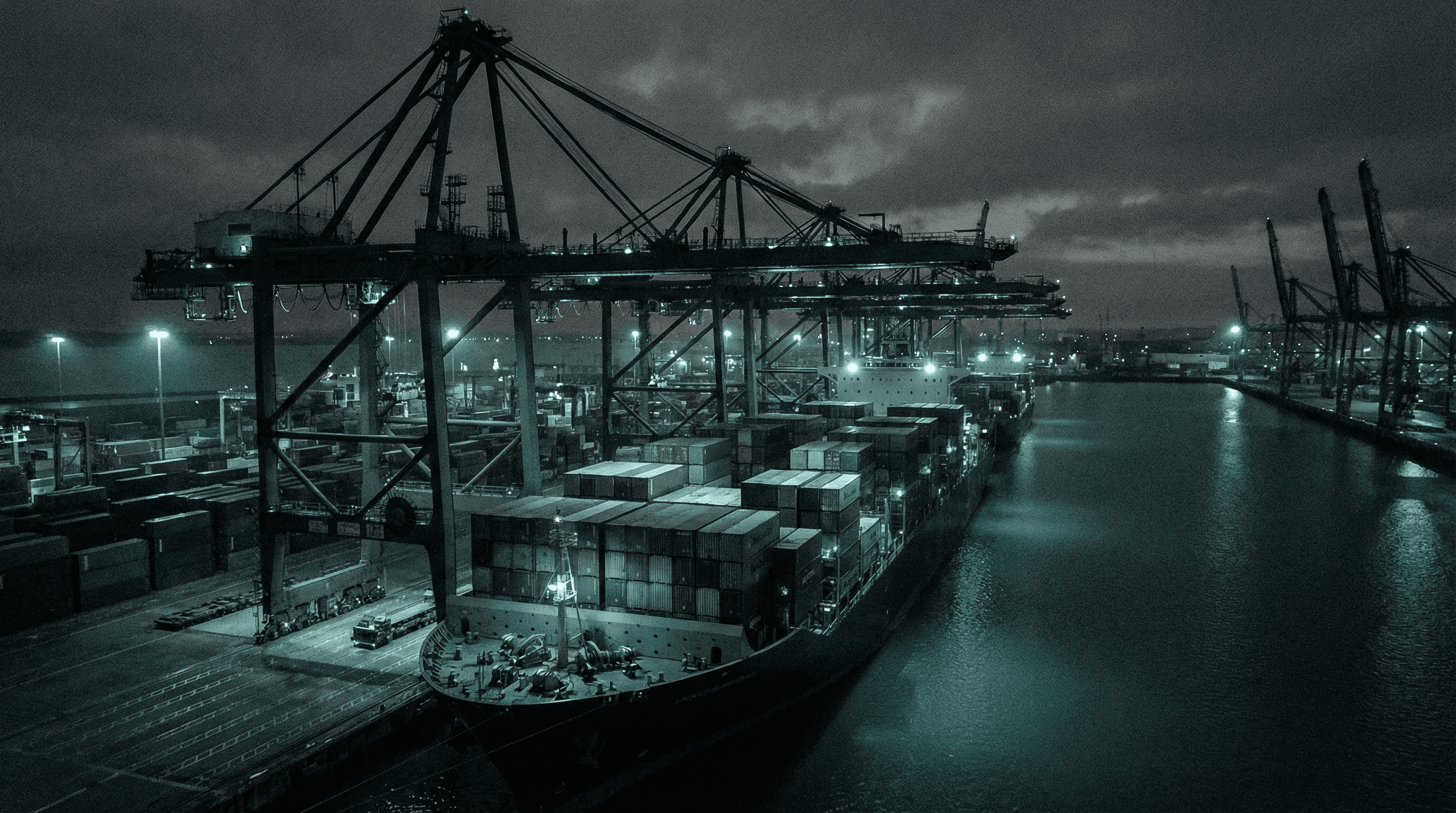 Critical infrastructure at night